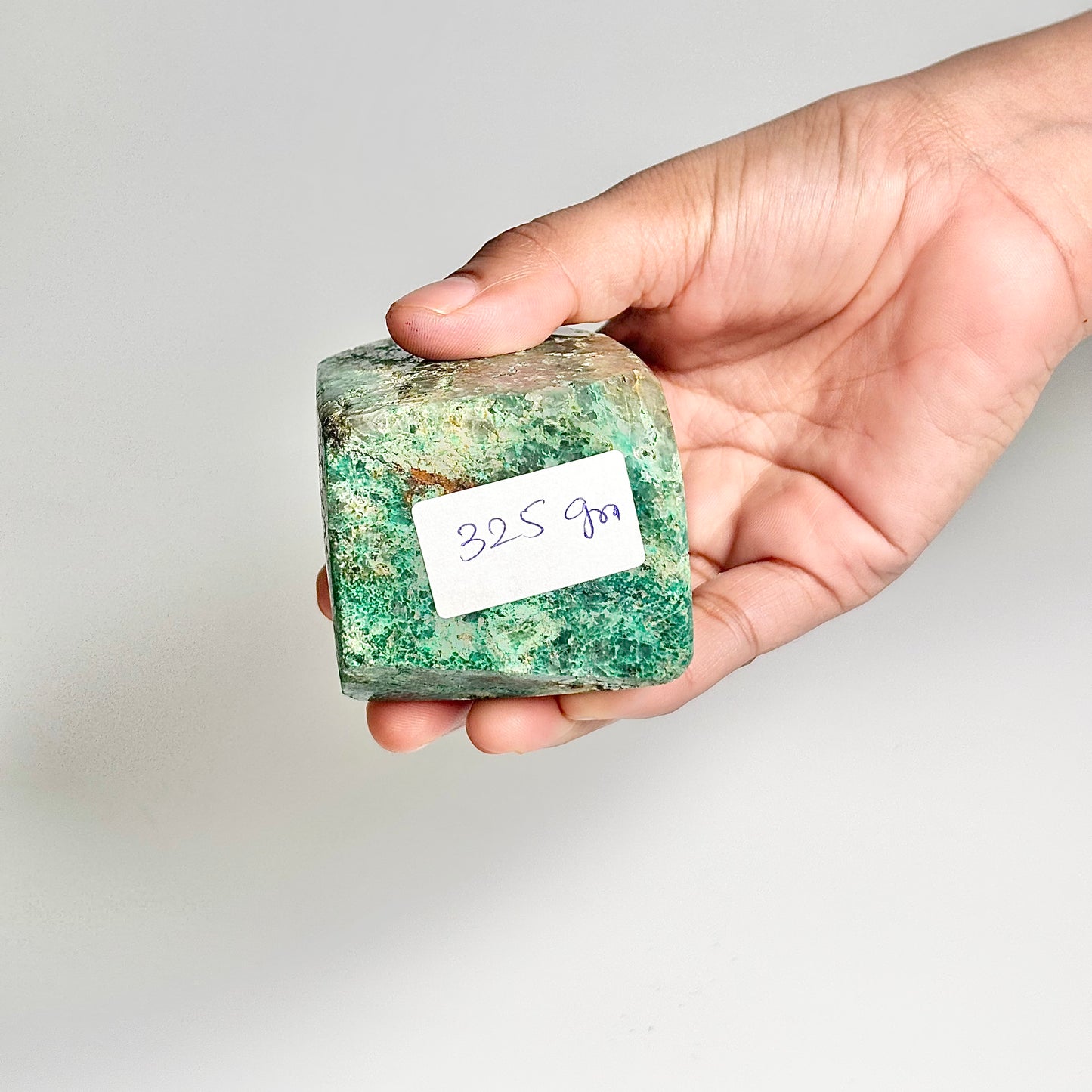 Green Chrysocolla Freeform 325g - Calm Emotions • Empower Communication • Connect with Divine Feminine