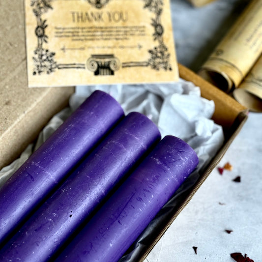 Purple Thick Soy Candle | Pack of 3