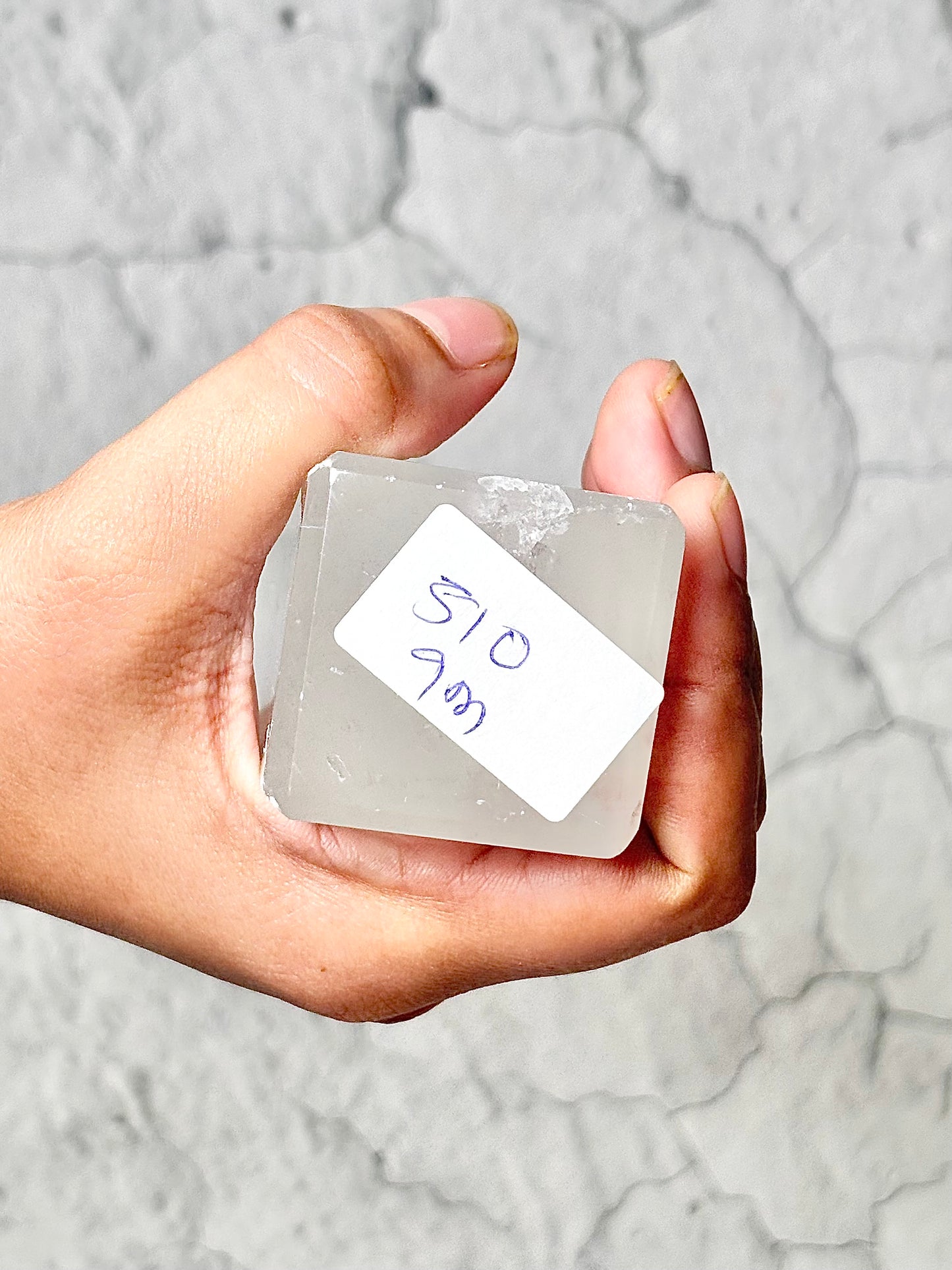 Four Facet Selenite Tower – 510g - Soft Glow & Balanced Form