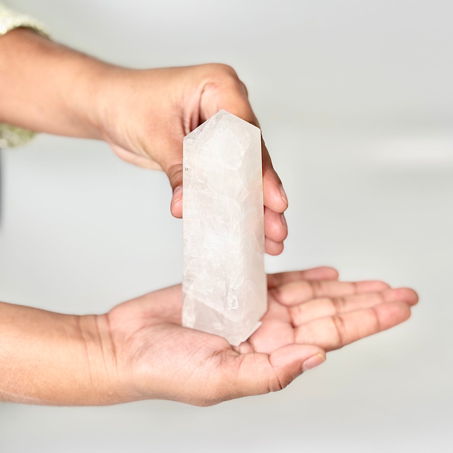 Four Facet Clear Quartz Tower – 220g - Amplify, Align & Awaken