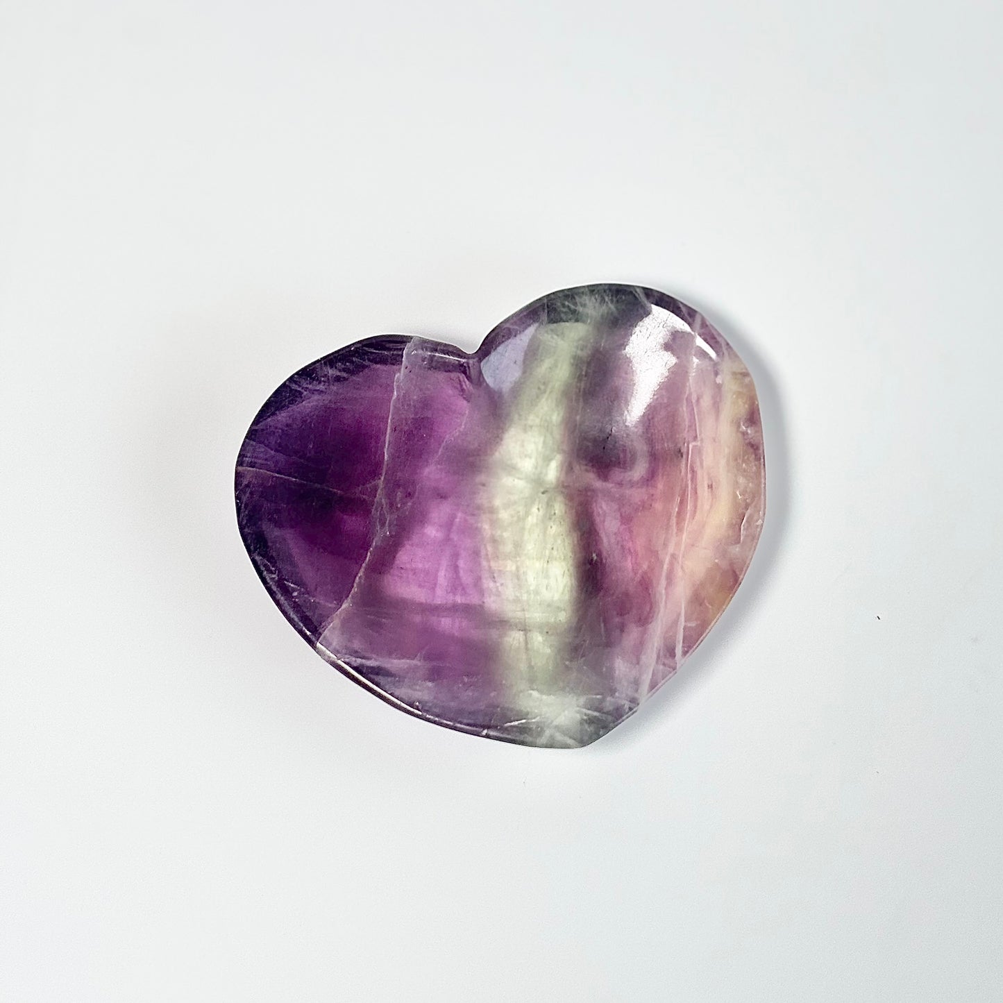 Multi Fluorite Heart-Shaped Bowl