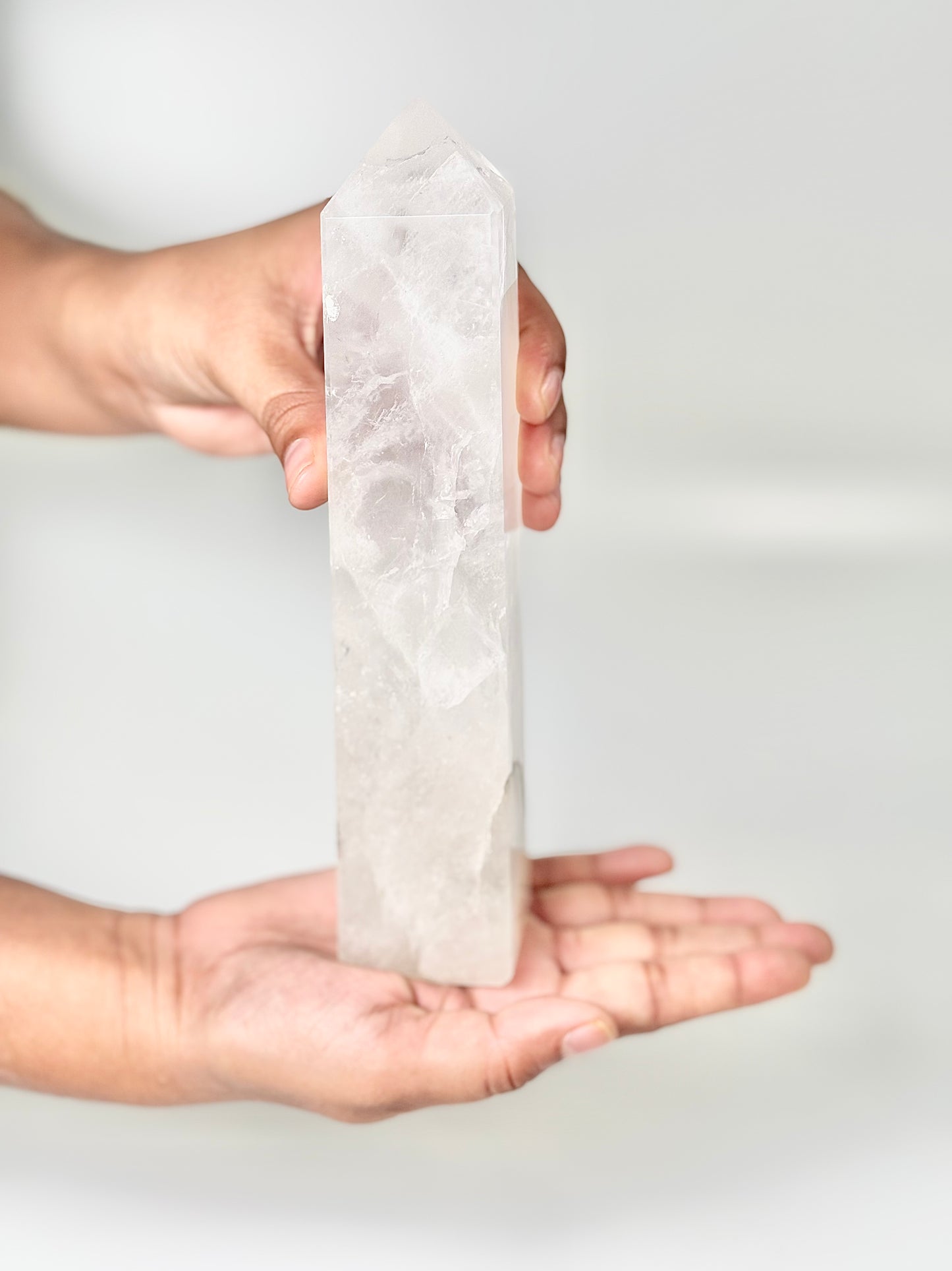 Four Facet Clear Quartz Tower – 650g - Amplify, Align & Awaken
