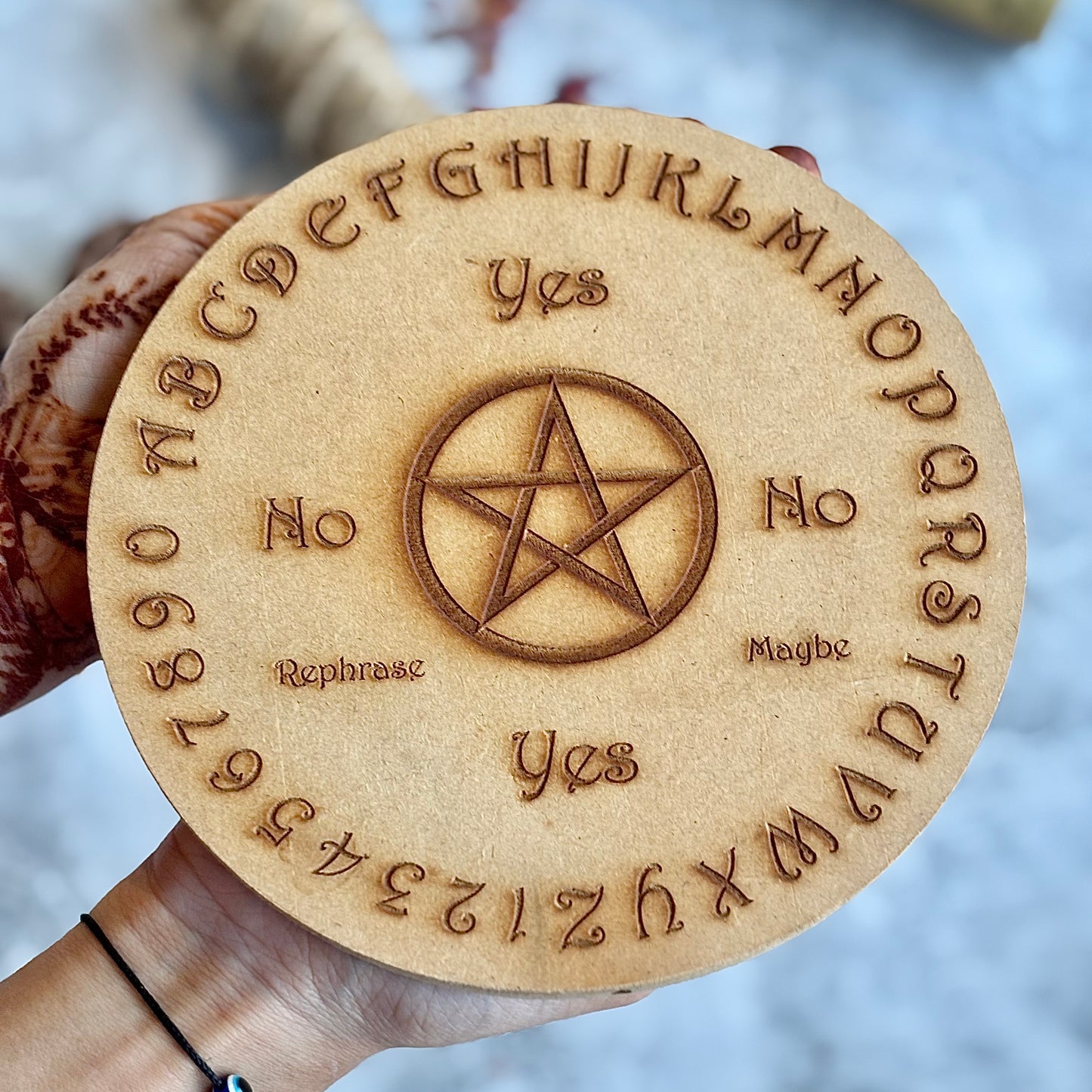 Pendulum Round Board | Altar Tile | Spirit Board