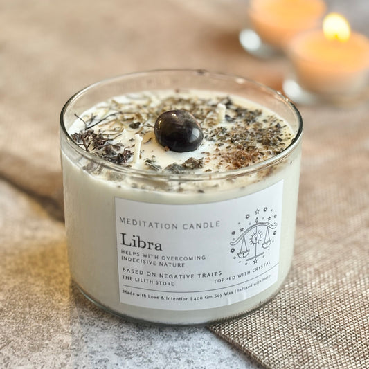 Libra Zodiac Soy Intention Candle | 400 Gm