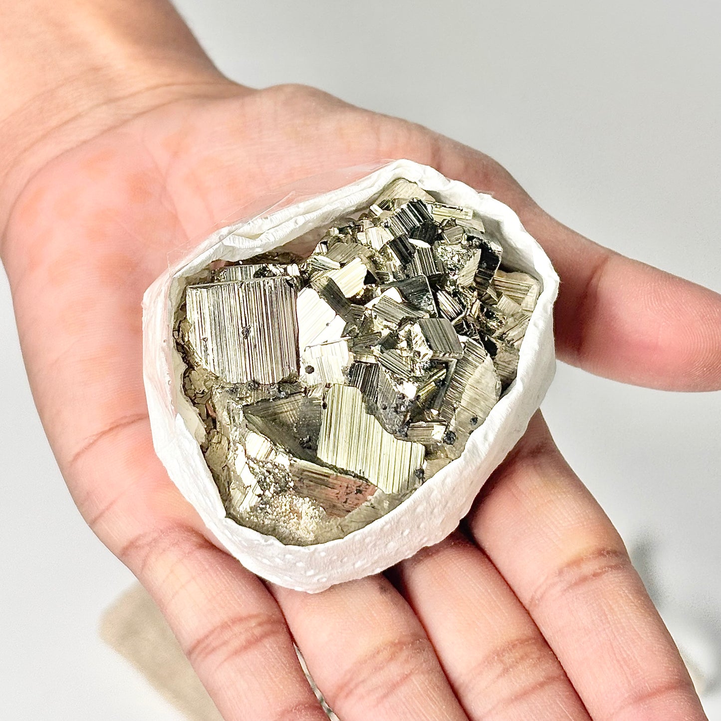 Peruvian Pyrite Cluster – 200g -Golden Brilliance & Striking Presence