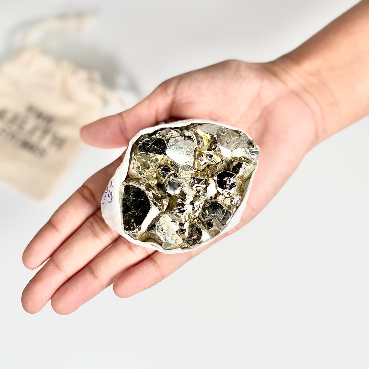 Peruvian Pyrite Cluster – 251g -Golden Brilliance & Striking Presence