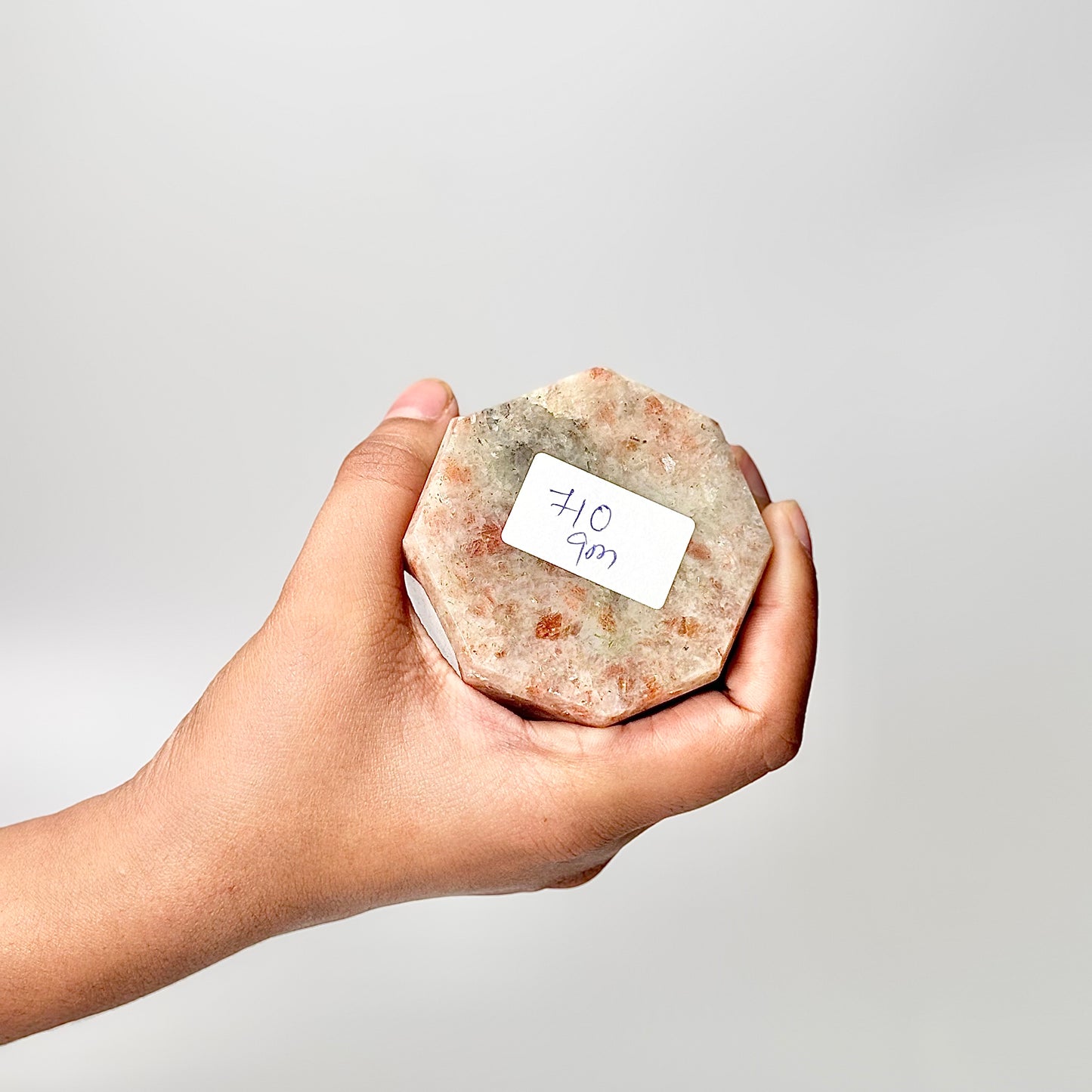 Eight Facet Sunstone Tower – 710g - Radiance, Warmth & Uplifting Energy