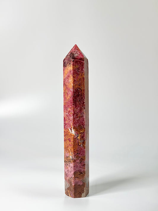 Super Pink Rhodonite Tower 1.3 Kg – Emotional Healing & Heart Alignment