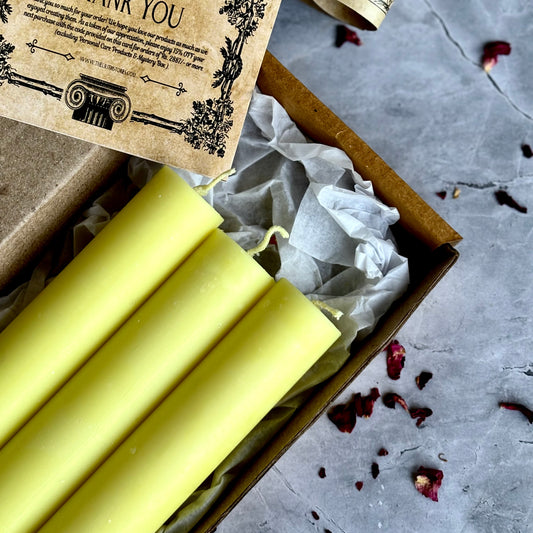 Yellow Thick Soy Candle | Pack of 3