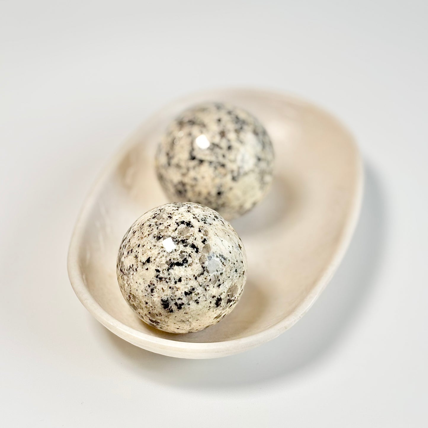 Dalmatian Jasper Sphere - Promotes Joy & Release Negativity