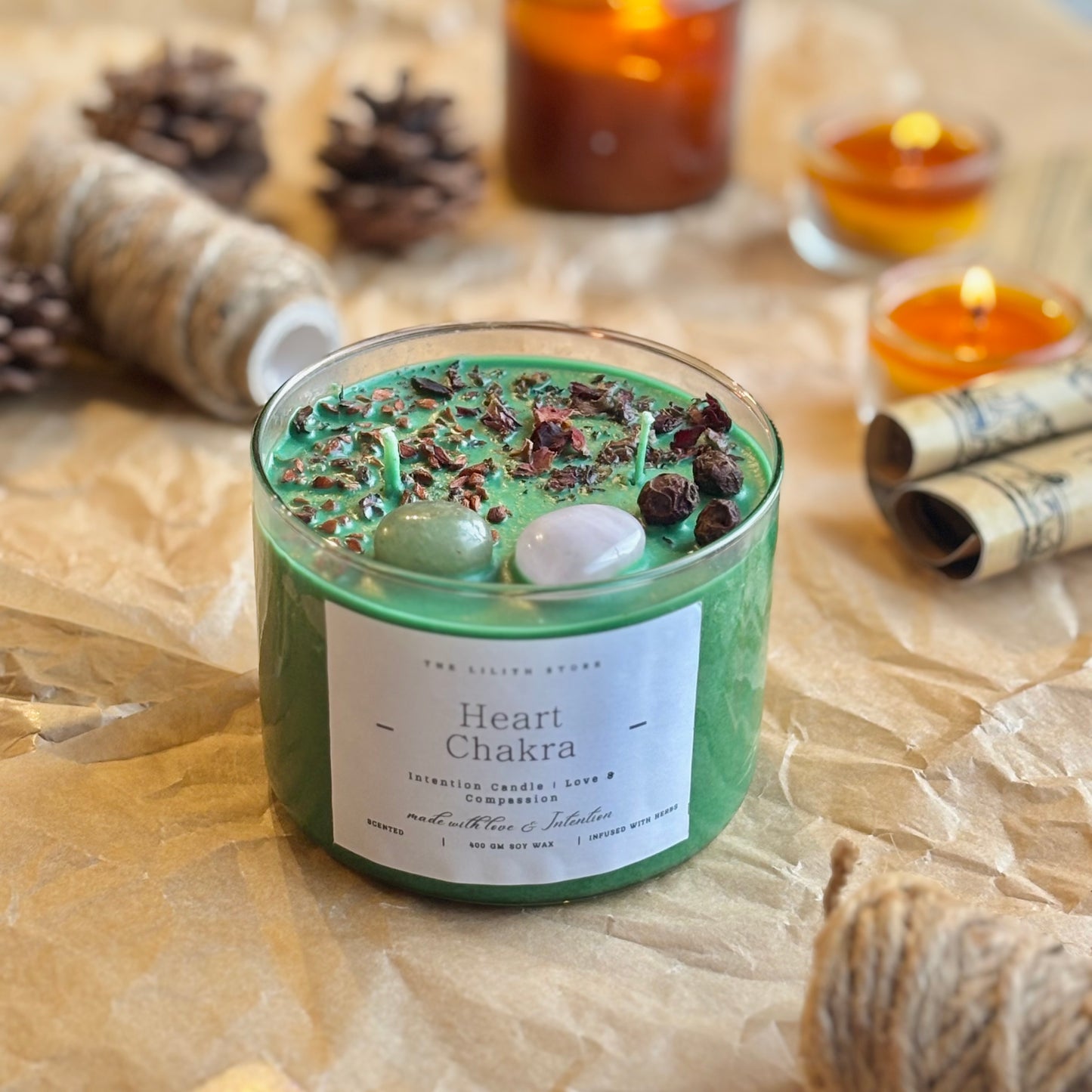 Heart Chakra Intention Candle