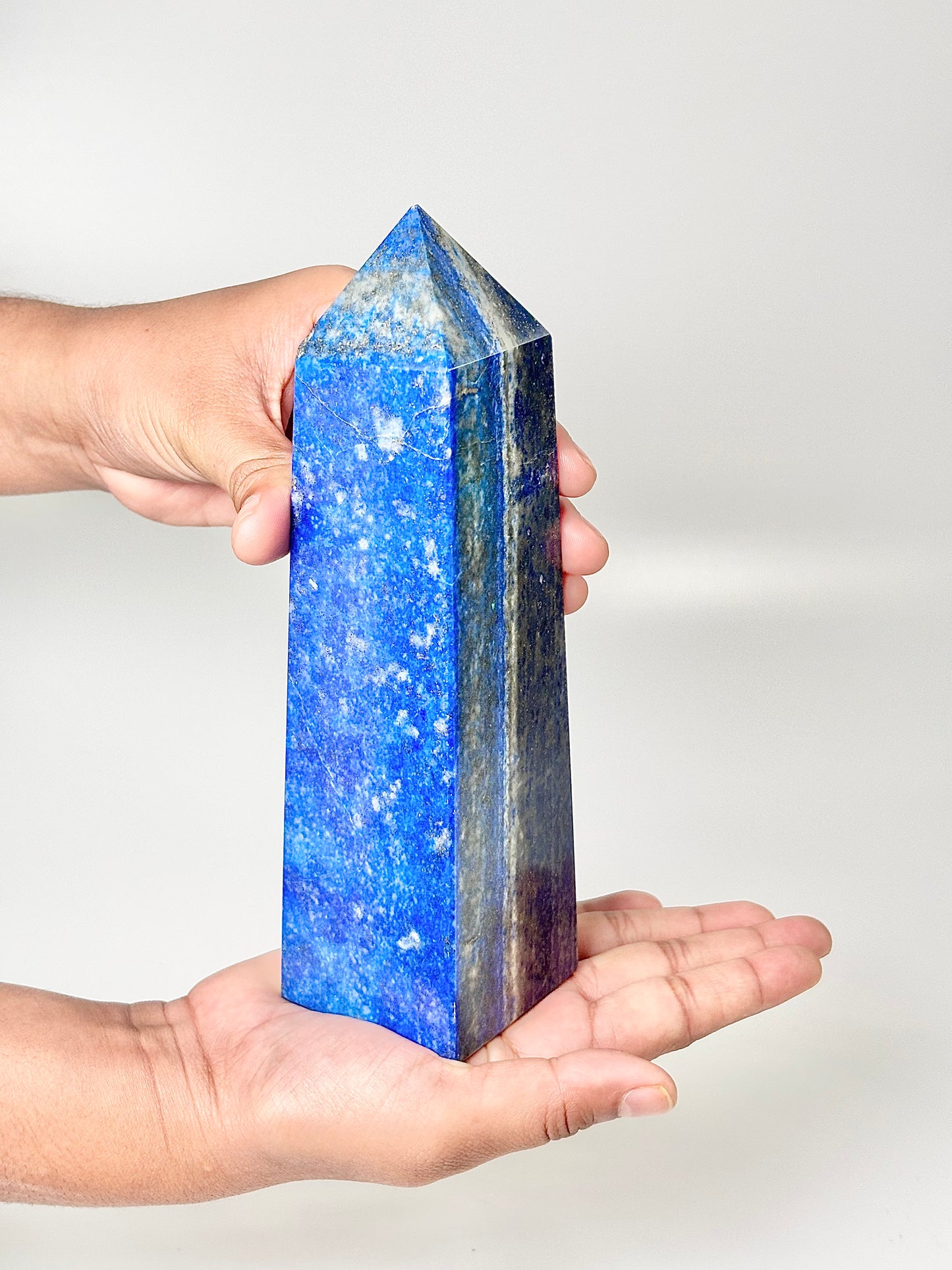 Four Facet Lapis Lazuli Tower – 1kg - Truth, Wisdom & Inner Power