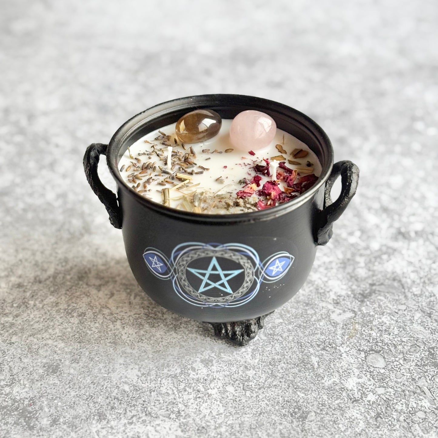 Pentacle Cauldron Candle | Positive Vibes & Protection | Limited Edition