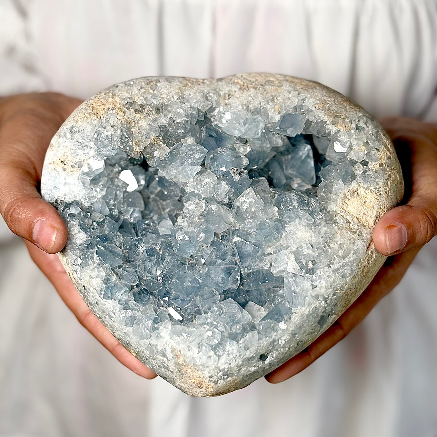 Celestite Cluster 3.2 Kg – Peace, Angelic Connection & Divine Clarity