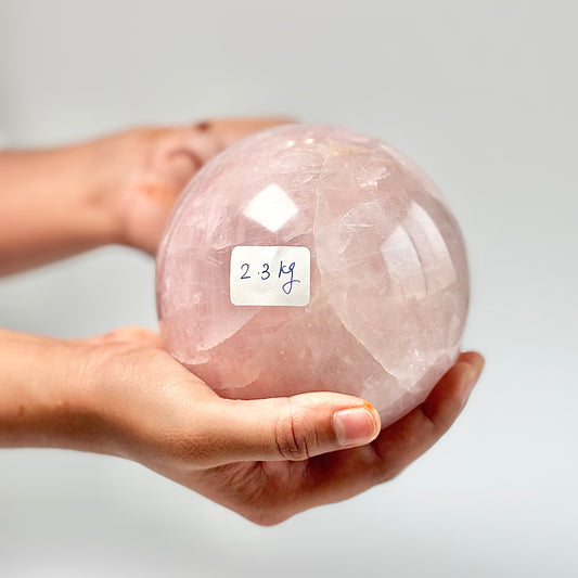 Rose Quartz Large Egg Carving – 2.3 Kg | Stone of Love & Self Love