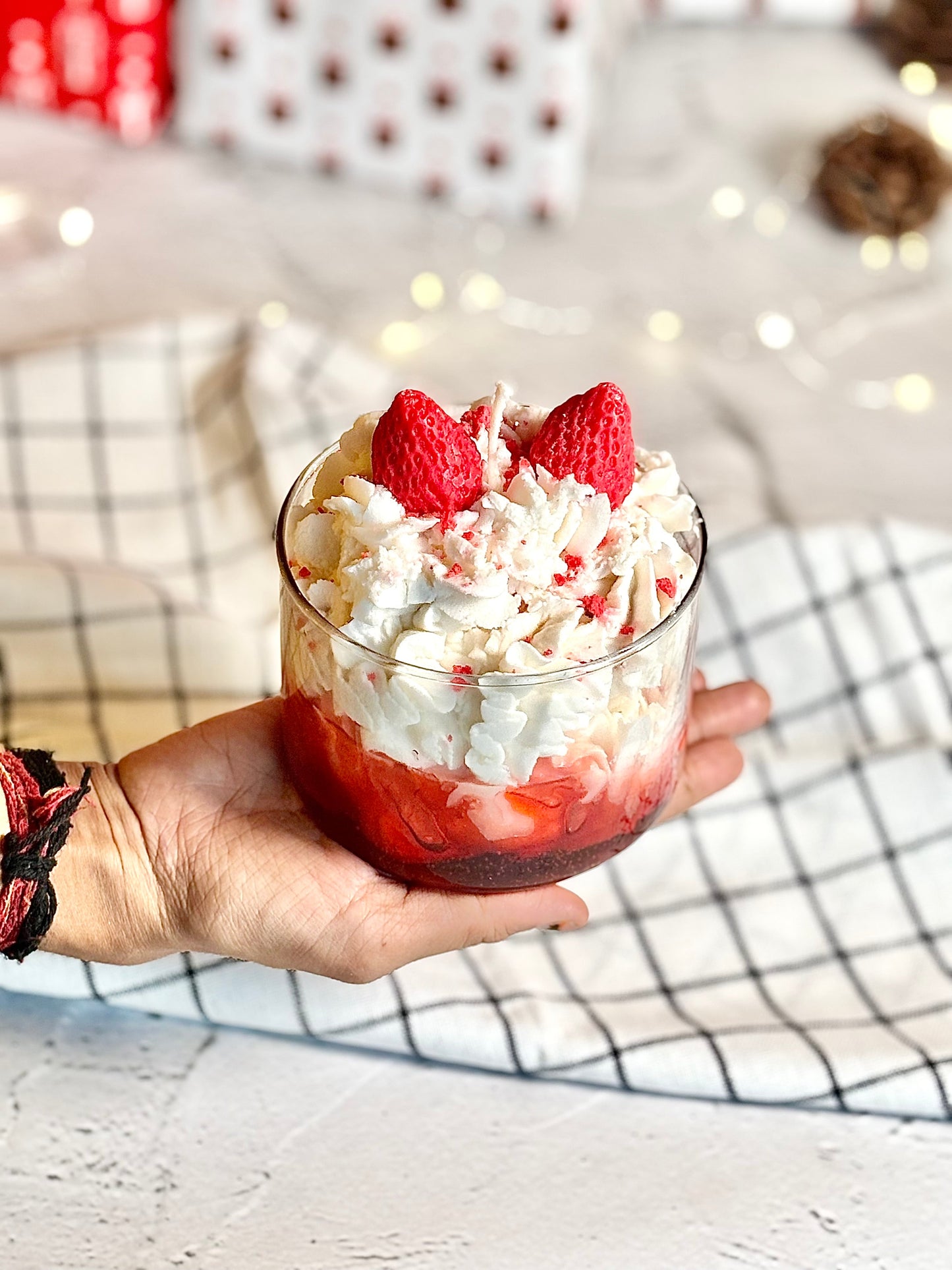 Strawberry Dessert Soy Scented Candle