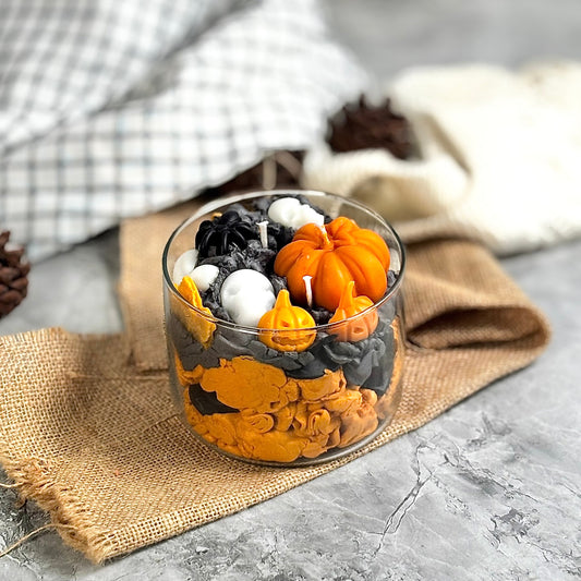 Midnight Pumpkin Marshmallow Scented Candle – Soy Wax