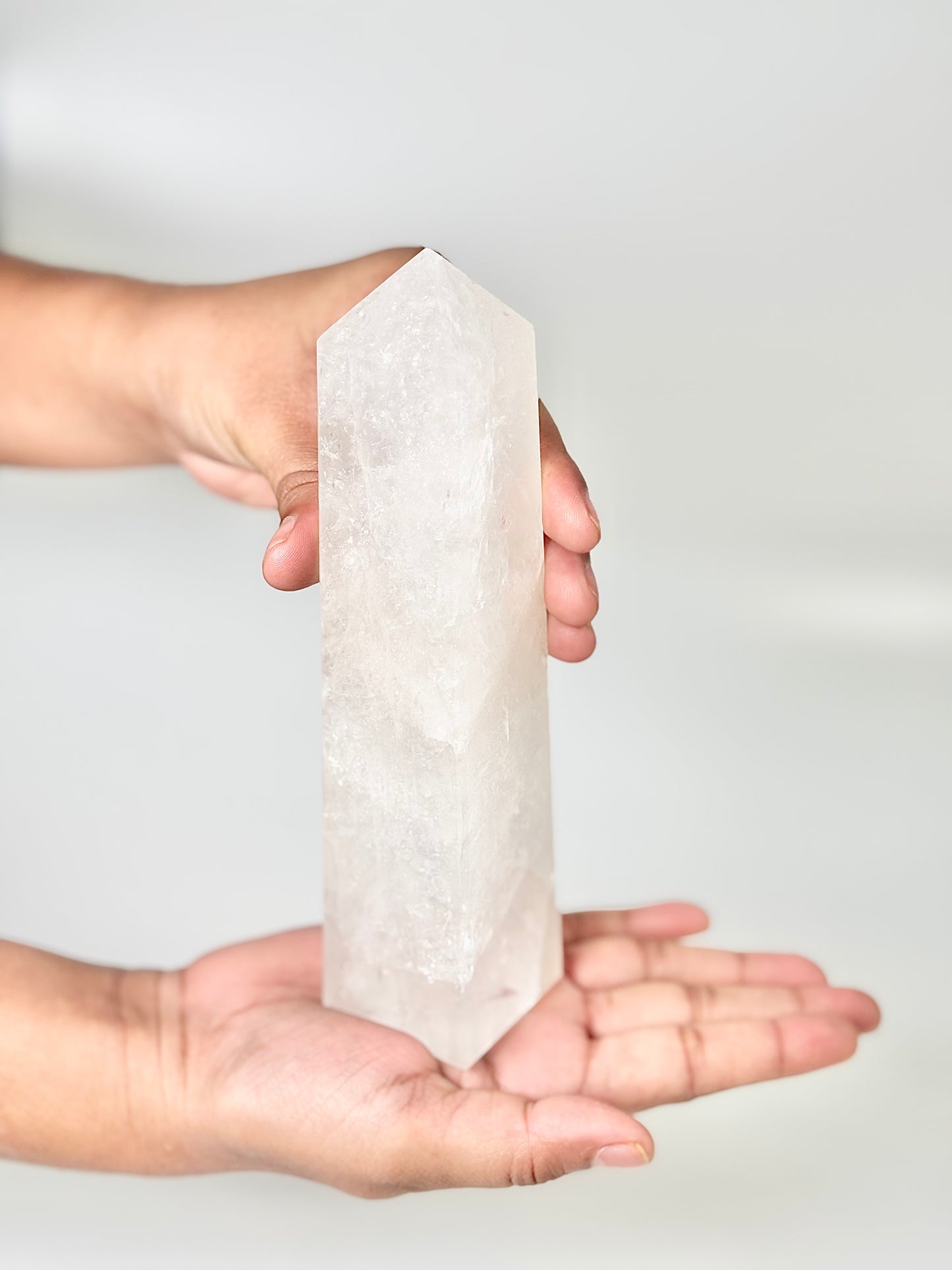 Four Facet Clear Quartz Tower – 530g - Amplify, Align & Awaken
