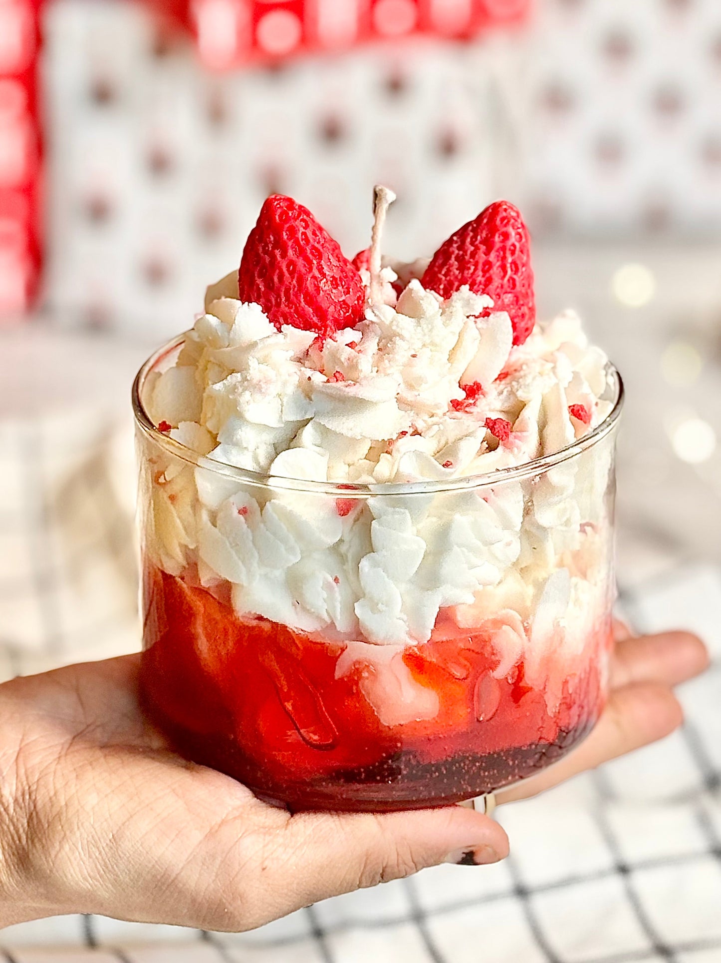 Strawberry Dessert Soy Scented Candle