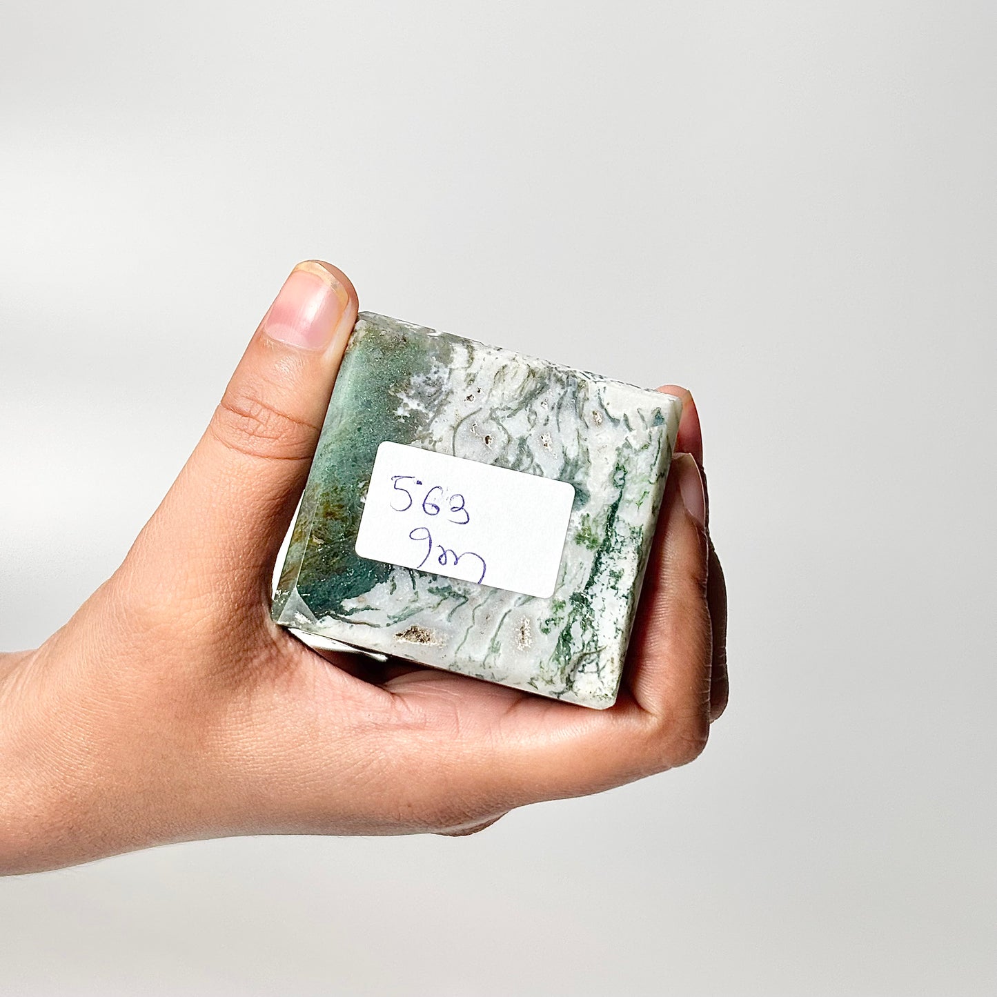 Four Facet Moss Agate Tower – 563g - Nature-Inspired Calm & Grounded Beauty