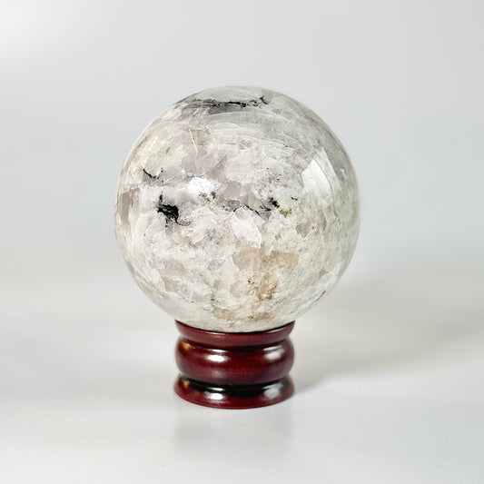 Rainbow Moonstone Sphere – Large - 1900 Gm | Cultivates Compassion & empathy