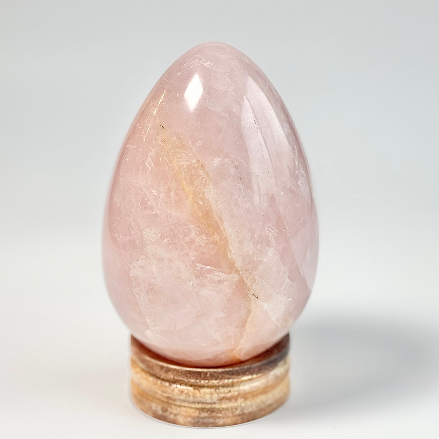 Rose Quartz Large Egg Carving – 1.2 Kg | Stone of Love & Self Love