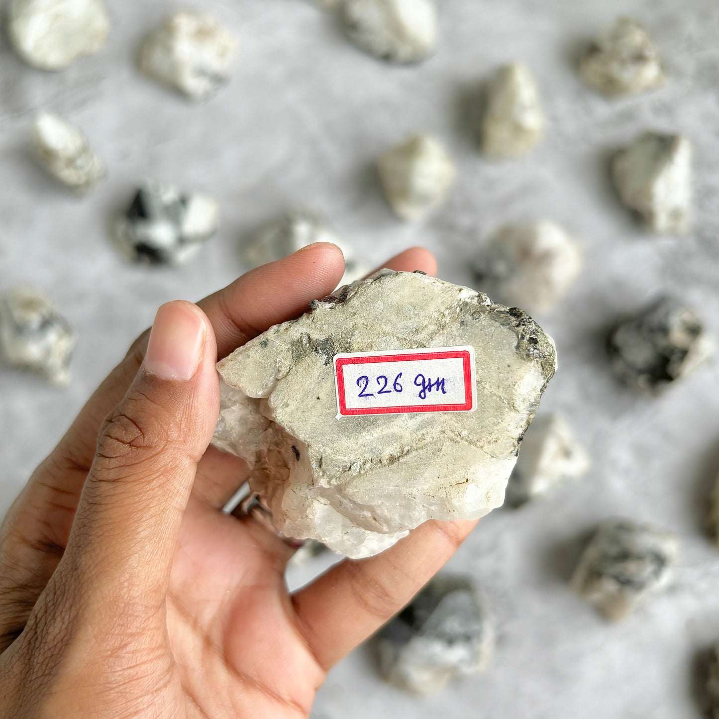Rainbow Moonstone Raw with Polished Point - 226 Gm | Cultivates Compassion & empathy