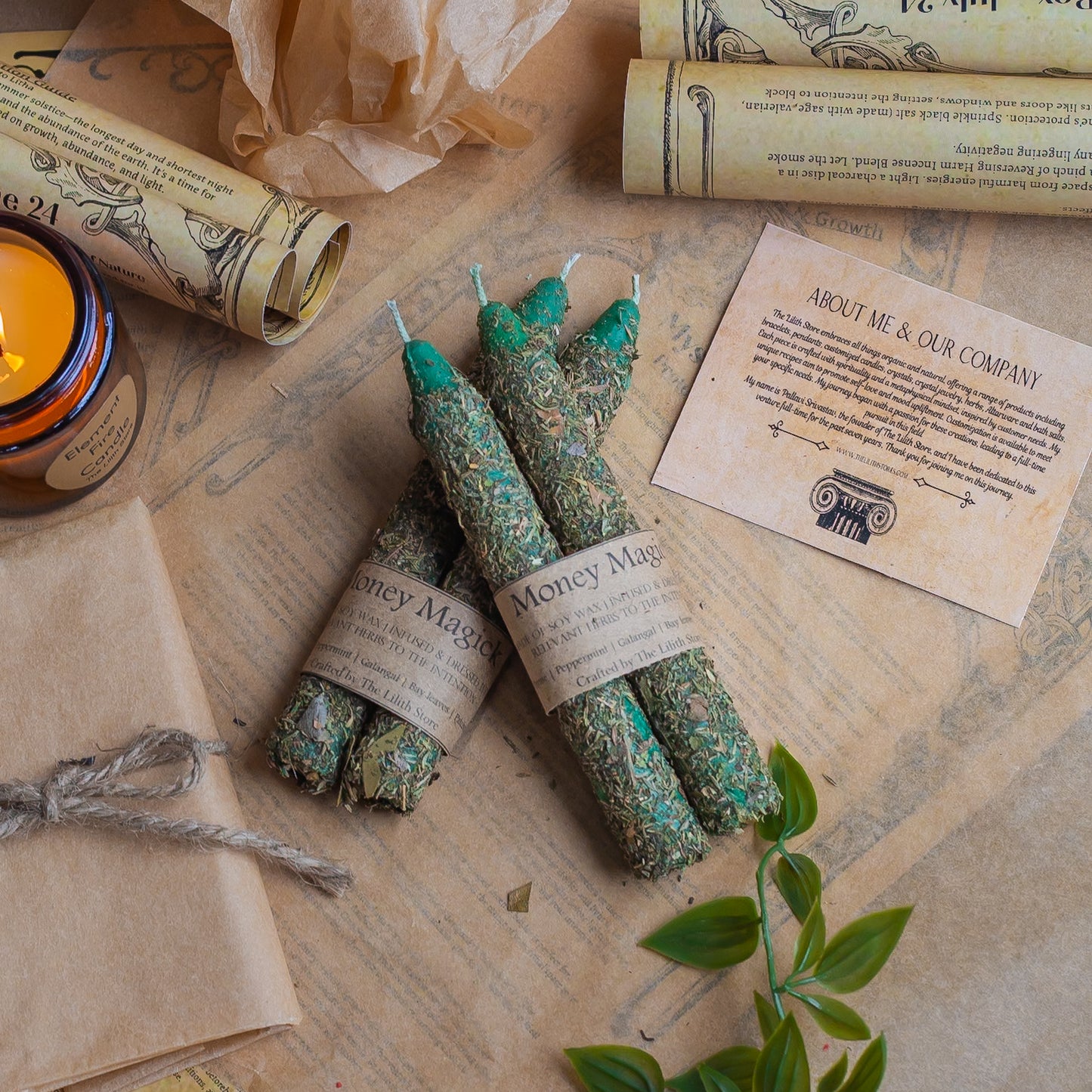 Prosperity & Abundance Candles - Set of 2