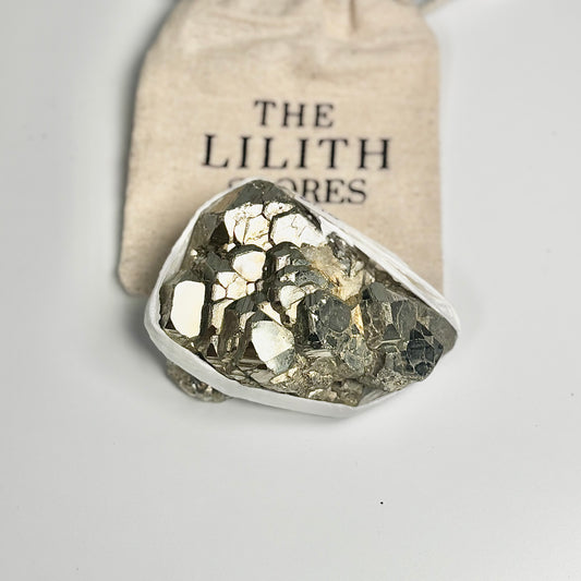 Peruvian Pyrite Cluster – 249g - Golden Brilliance & Striking Presence