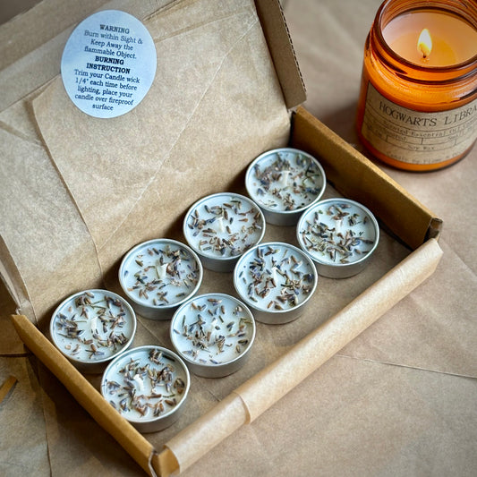 Lavender Infused Soy Wax Tealight Candles – Unscented (Pack of 8)