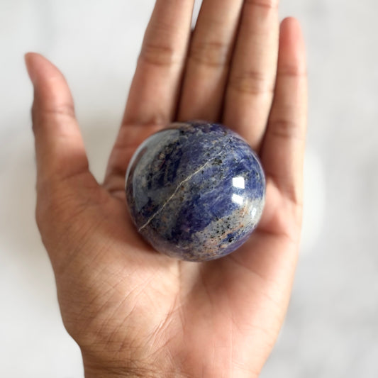 Sodalite Sphere – Calm, Clarity & Communication