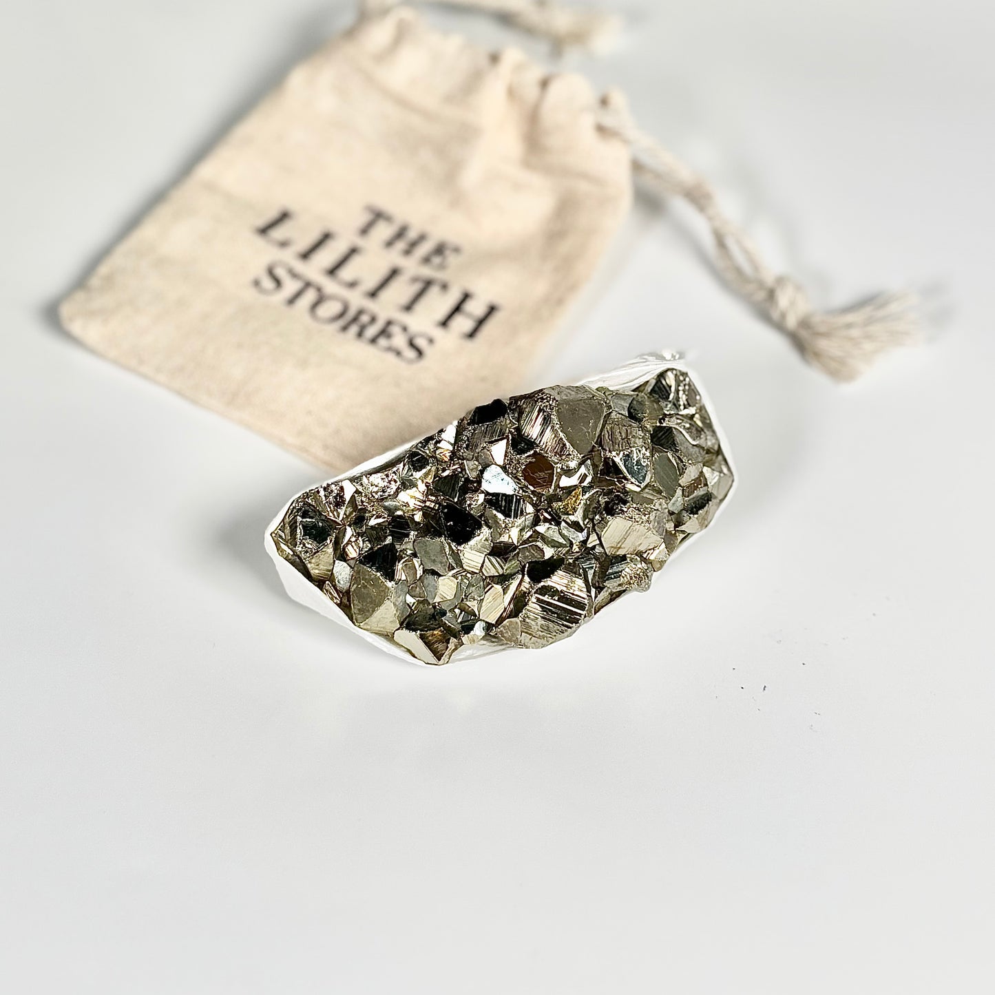 Peruvian Pyrite Cluster – 199g -Golden Brilliance & Striking Presence