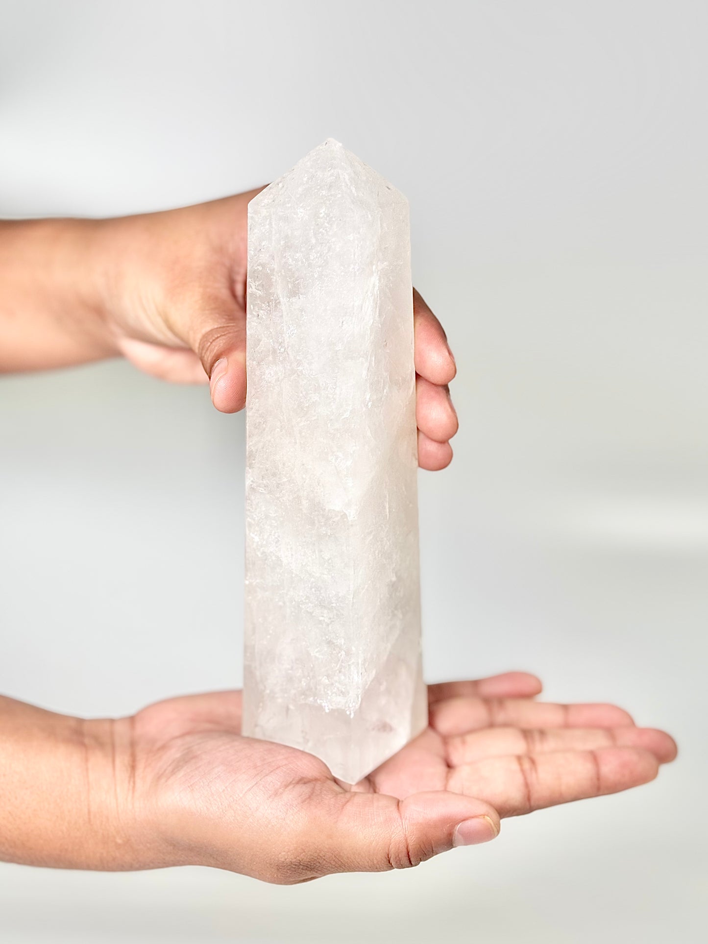 Four Facet Clear Quartz Tower – 530g - Amplify, Align & Awaken