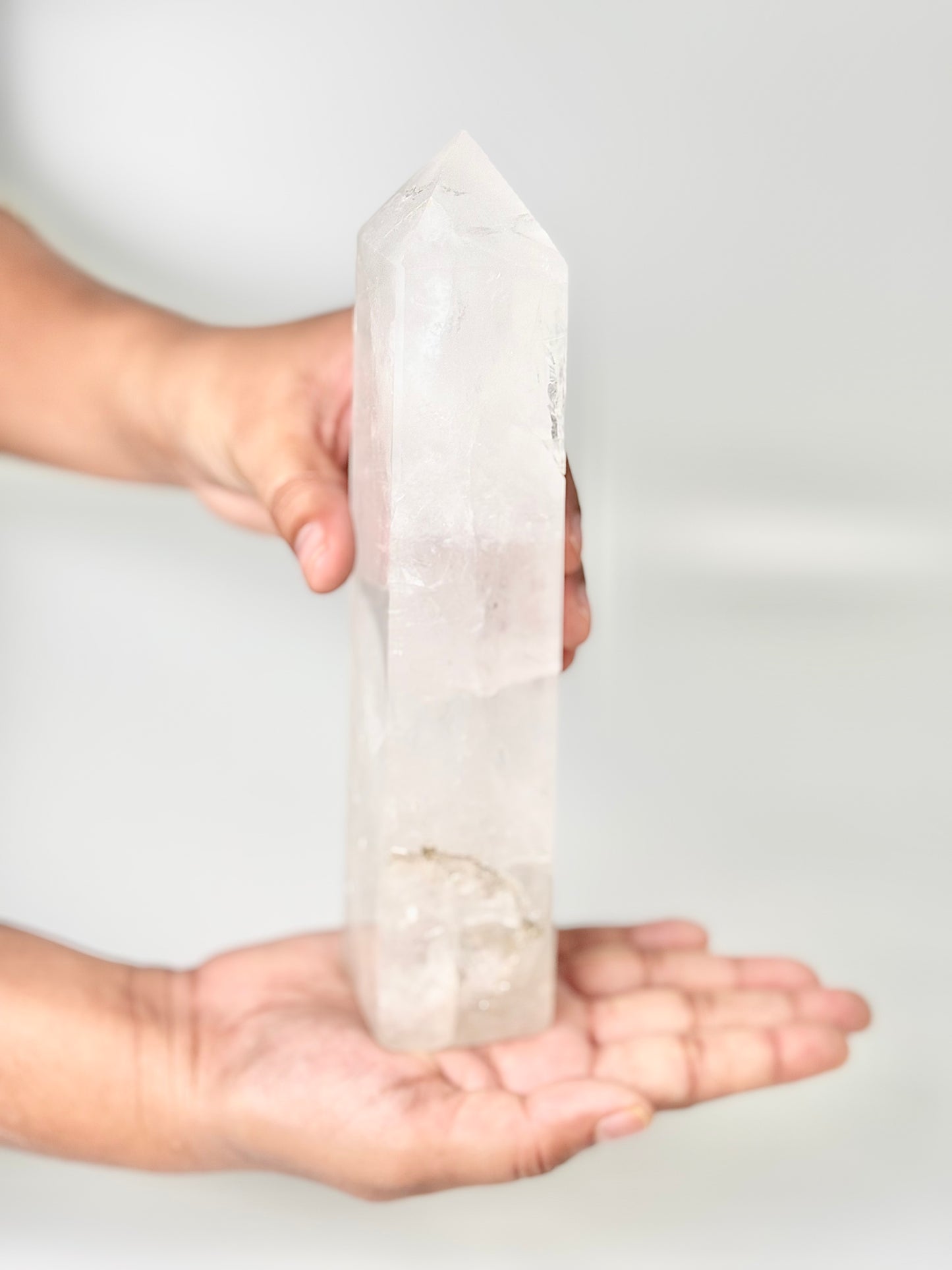 Four Facet Clear Quartz Tower – 650g - Amplify, Align & Awaken