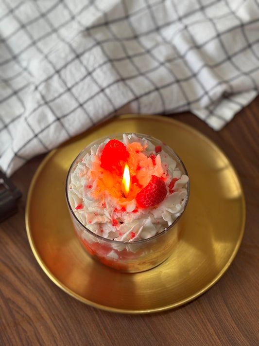 Strawberry Dessert Soy Scented Candle