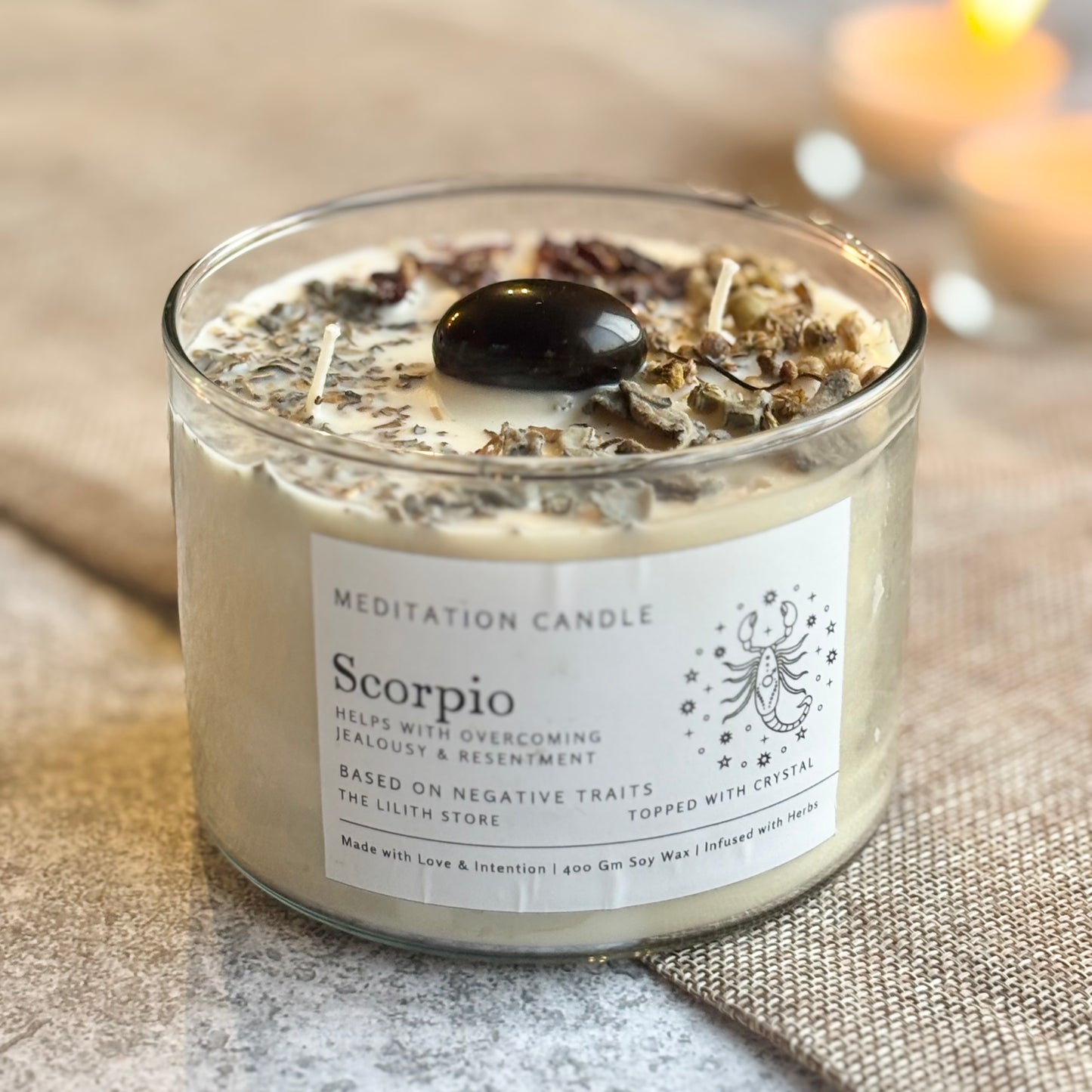 Scorpio Zodiac Soy Intention Candle | 400 Gm