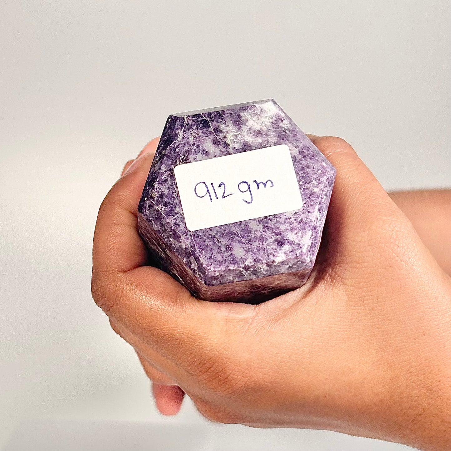 Lepidolite Six-Facet Tower – 912 g - Calm the Mind • Ease Anxiety • Support Emotional Healing