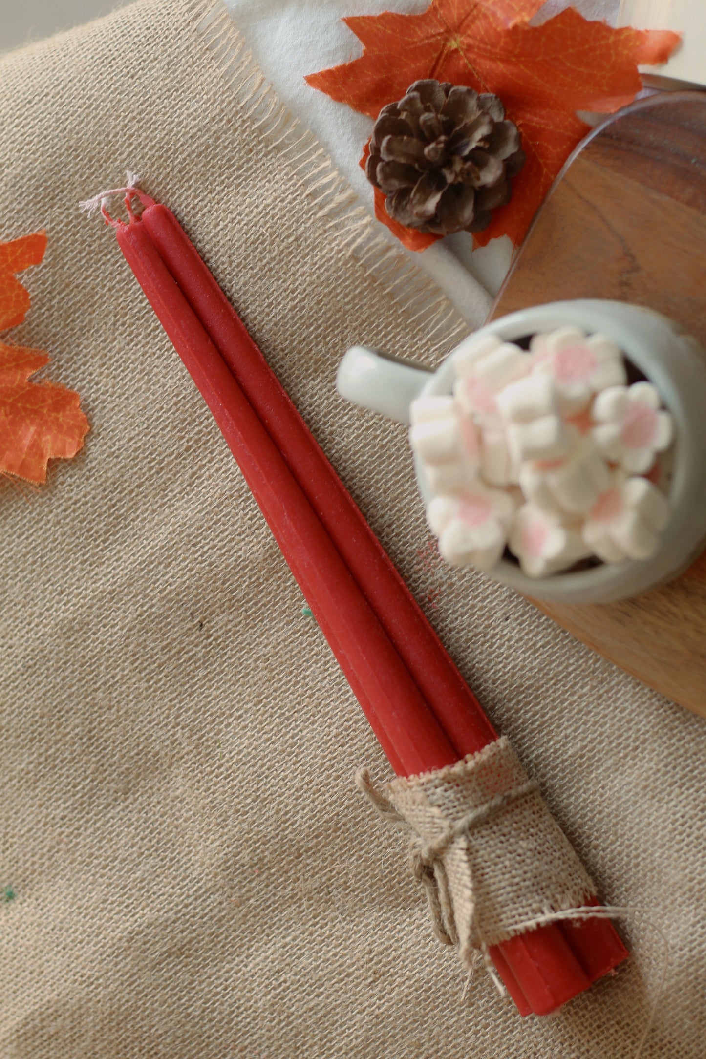 Red Taper Candle | Set of 10