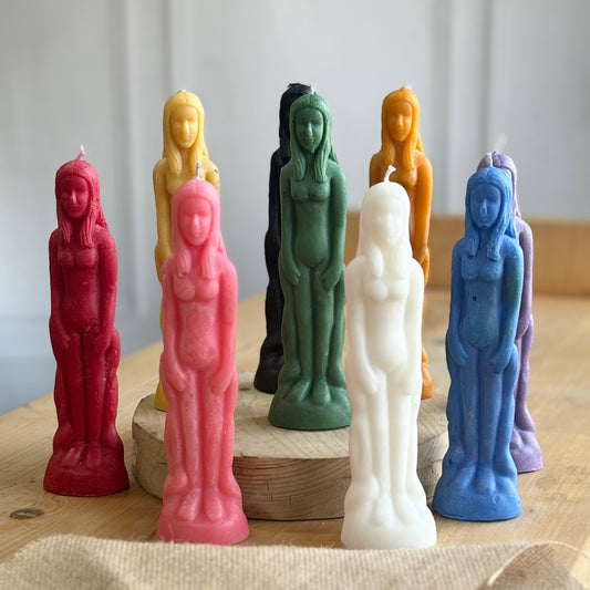 Female Figurine Soy Candle | Colour Option Available