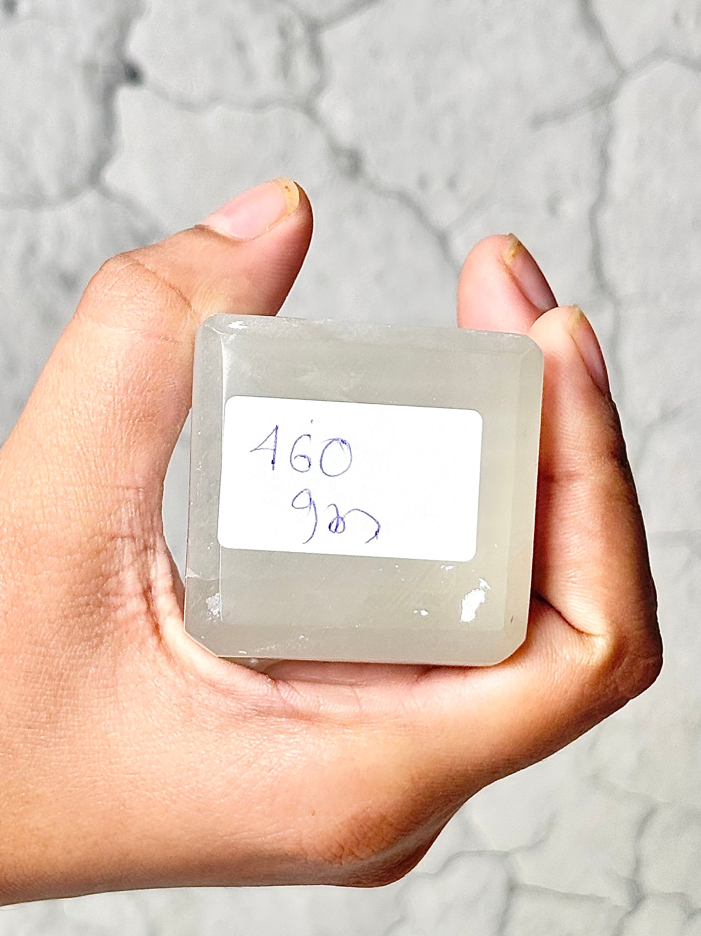Four Facet Selenite Tower – 460g - Soft Glow & Balanced Form