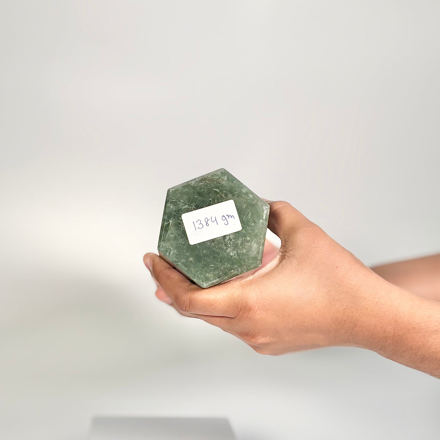 Green Strawberry Quartz Six-Facet Tower – 1384g - Heart Chakra • Uplift the Spirit • Attract Harmony