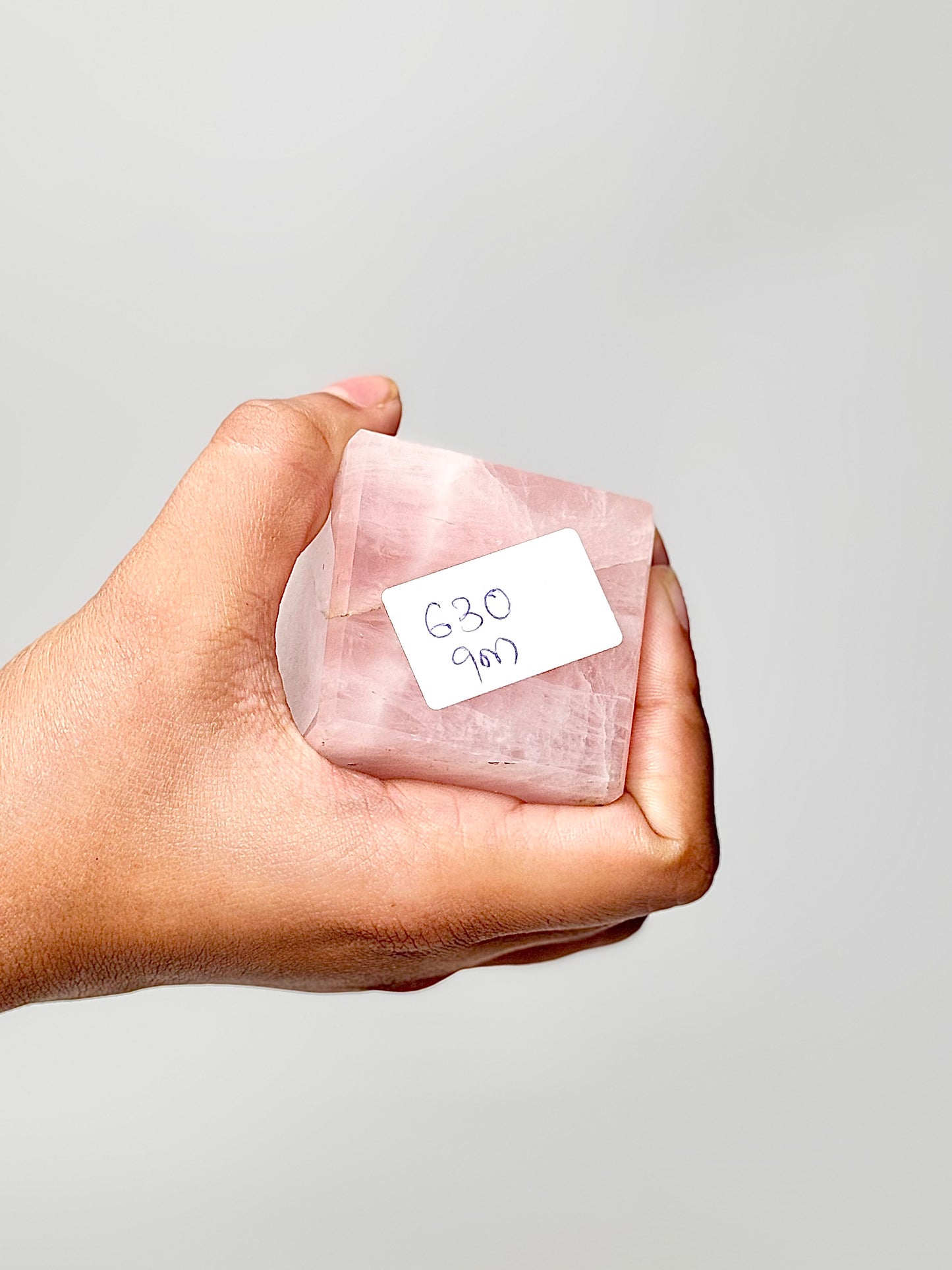 Four Facet Rose Quartz Tower – 630g - Soft Elegance & Balanced Design