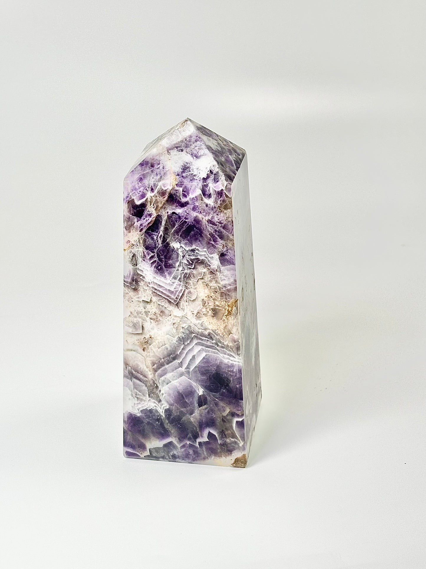 Four Facet Chevron Amethyst Tower – 1150g - Amplified Intuition & Focused Healing