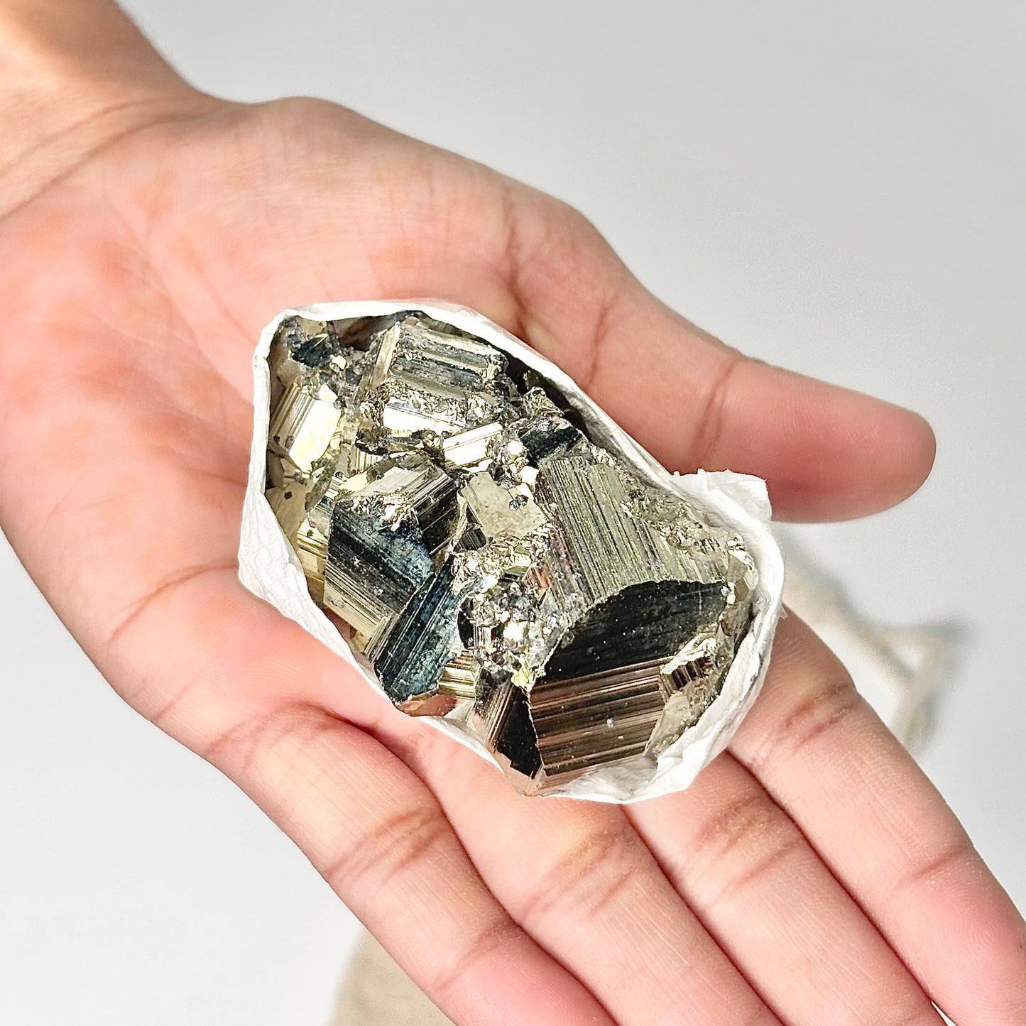 Peruvian Pyrite Cluster – 185g -Golden Brilliance & Striking Presence