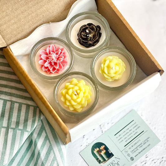 Mini Glass Soy Scented Tealights