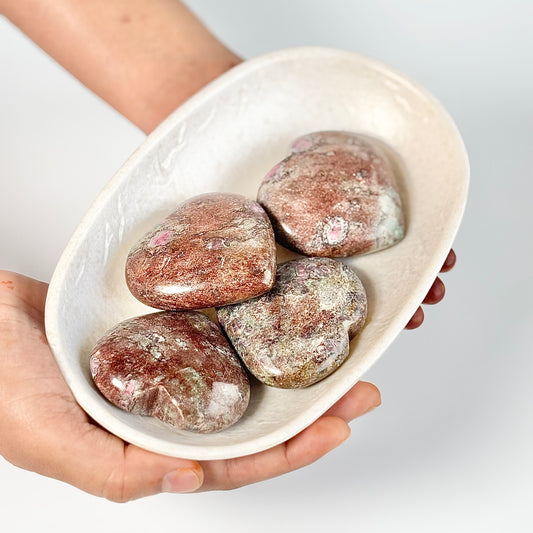 Ruby in Fuchsite Heart - Self-worth