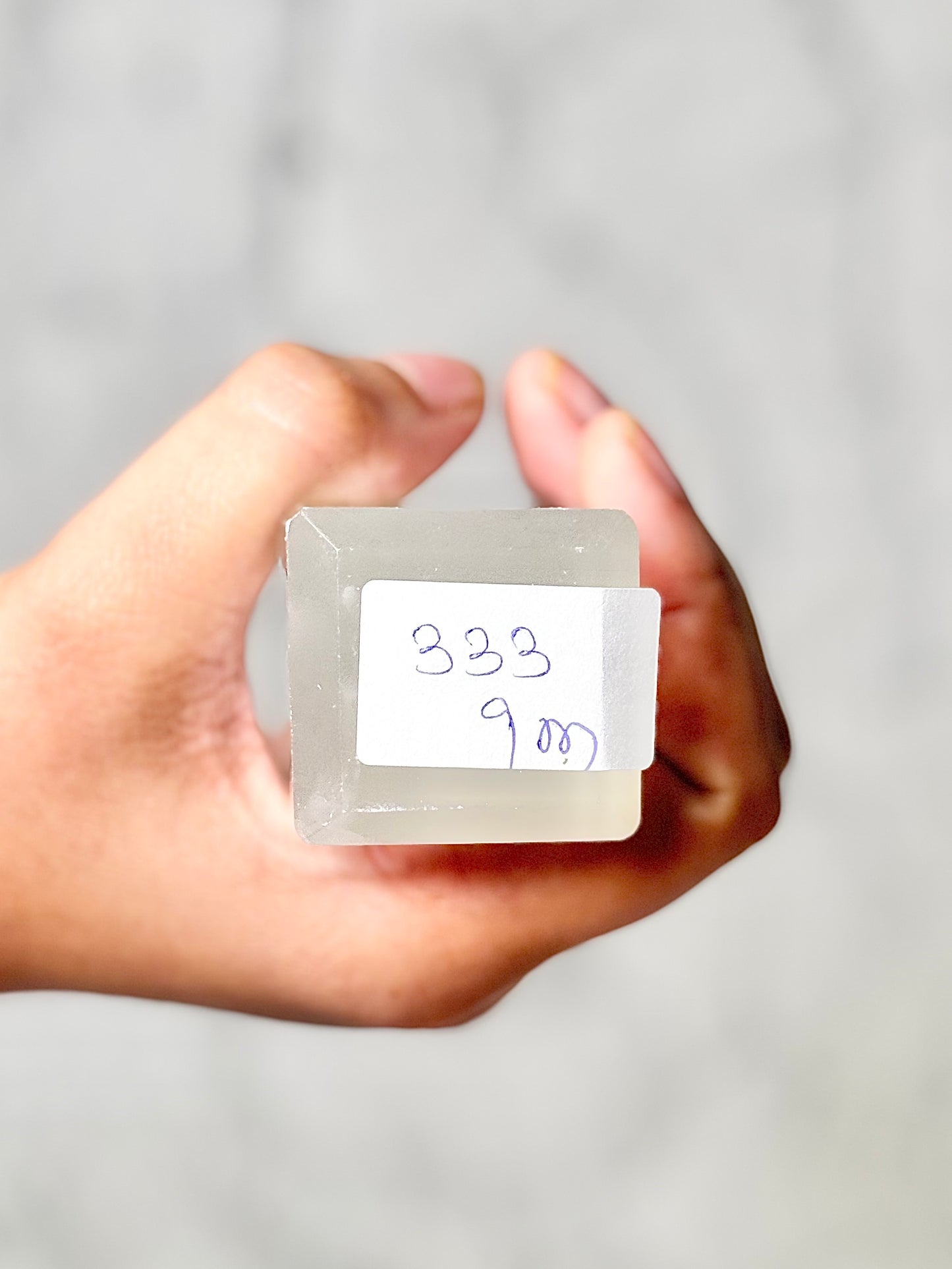 Four Facet Selenite Tower – 333g - Soft Glow & Balanced Form