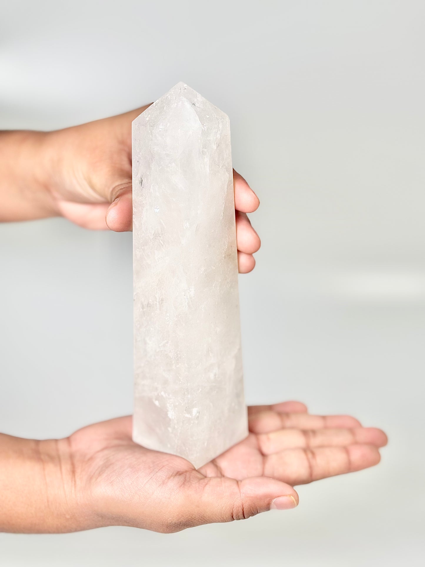 Four Facet Clear Quartz Tower – 530g - Amplify, Align & Awaken
