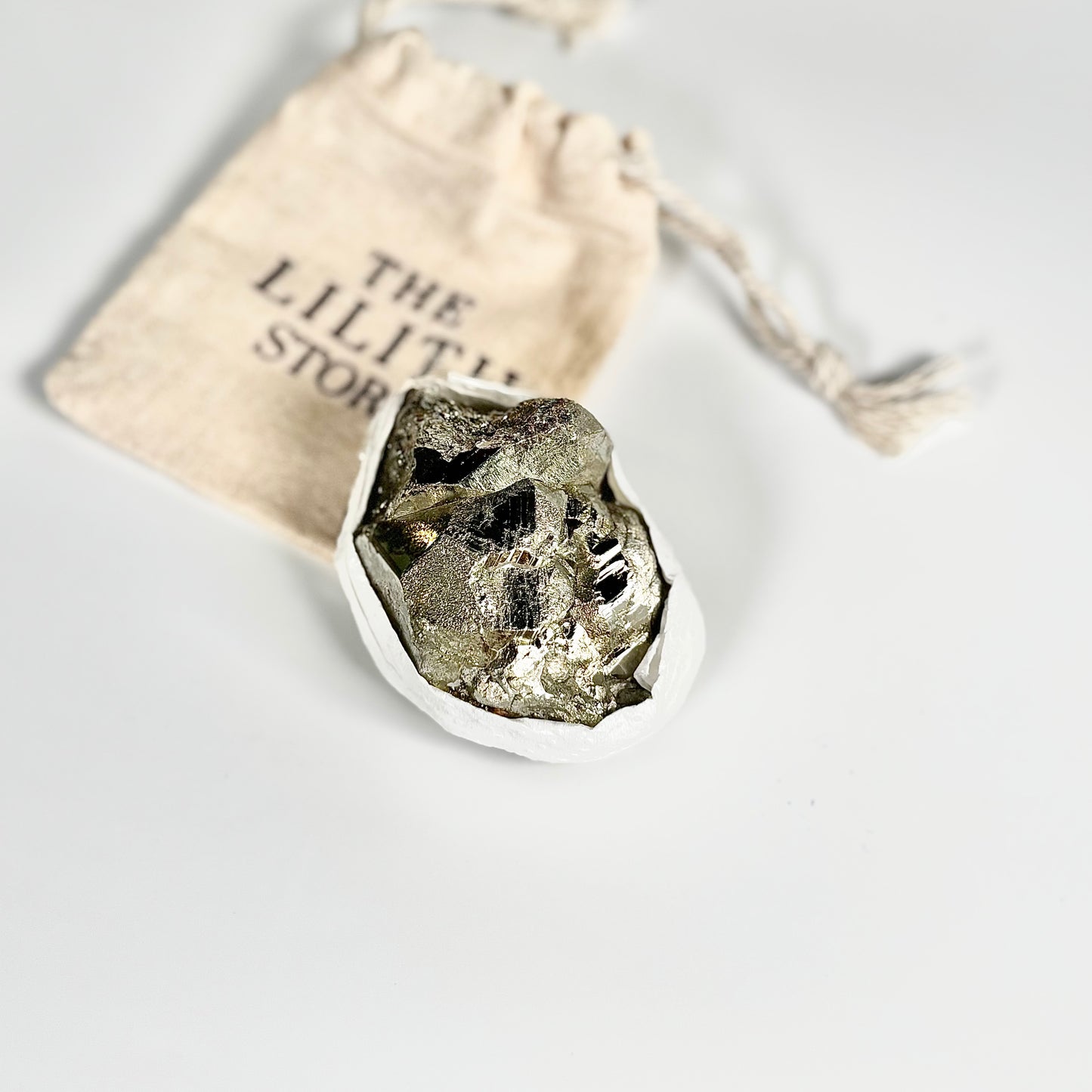 Peruvian Pyrite Cluster – 264g -Golden Brilliance & Striking Presence