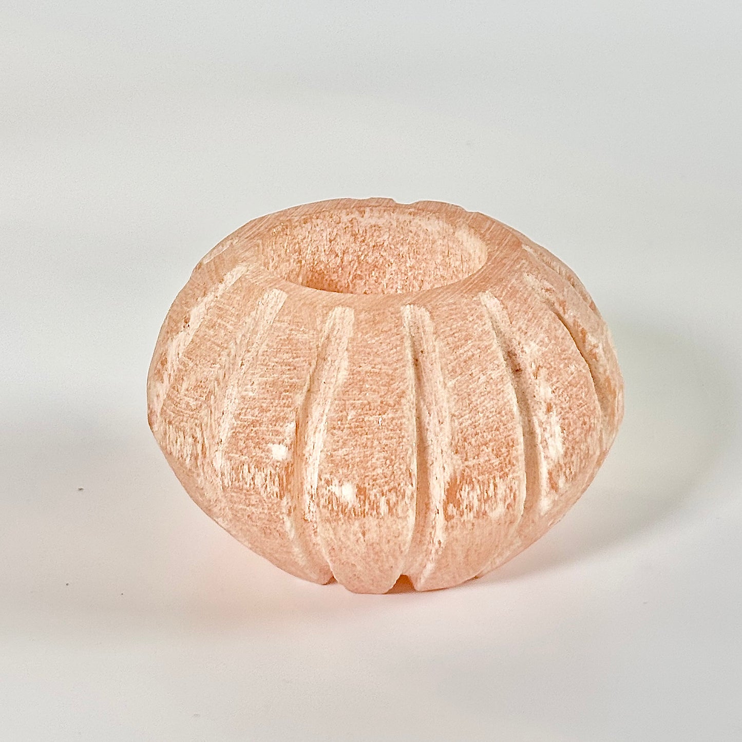 Orange Selenite Candle Holder | Stone for Spiritual work & Cleansing